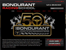 Tablet Screenshot of bondurant.com